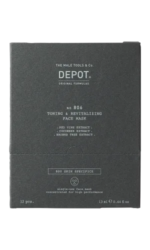 NO.806 DEPOT - Toning&Revitalizing Face Mask 12pcs