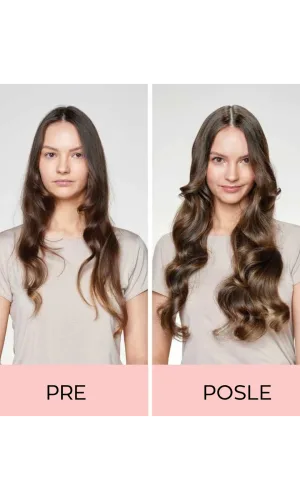 Milk shake set za smeđu kosu pre i posle